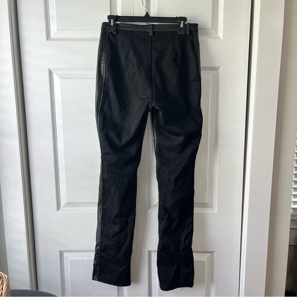 Harley Davidson Motor Pants Leather Front Spandex Back SZ 36/8 Comfort Riding - Picture 3 of 5